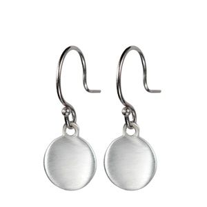 Authentic Me&Ro Sterling Silver Tiny Disc Earrings